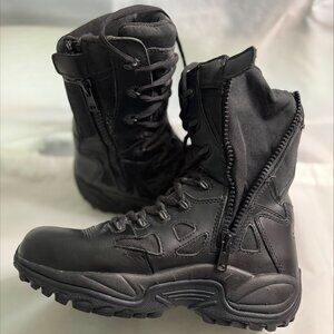 🥾 Men’s Reebok Rapid Response Side Zip Tactical Boots – Black (Size 8.5)